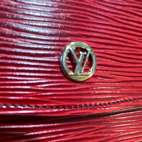 Louis Vuitton vintage clutch red épi - Picture 4 of 12